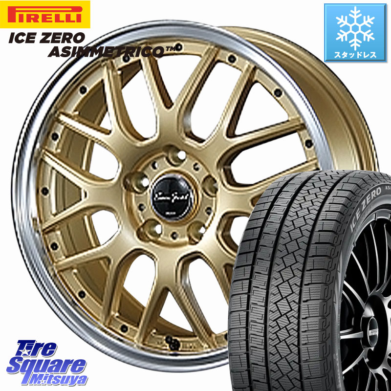 ピレリ ICE ZERO ASIMMETRICO スタッドレス ミツヤ 235/65R18 BLEST EuroSport Type815 ホイール 18インチ 18 X 7.0J +48 5穴 114.3