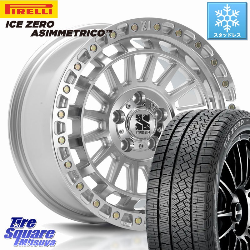 ピレリ ICE ZERO ASIMMETRICO スタッドレス ミツヤ 235/65R18MLJ XJ08 XTREME-J ホイール 18インチ 18X8.0J 40 5穴 114.3 RX レクサス|タイヤスクエアミツヤ