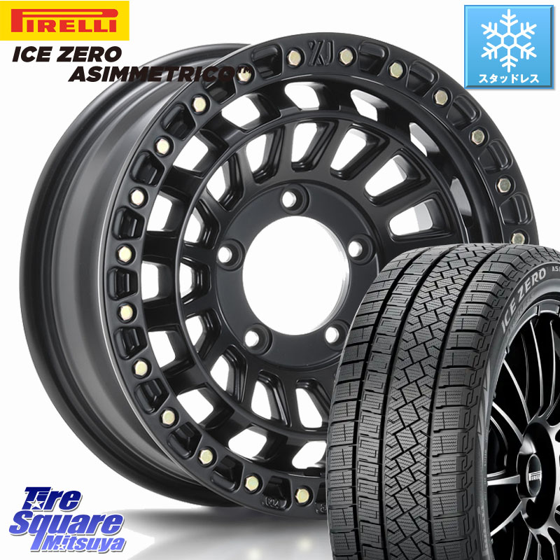 ピレリ ICE ZERO ASIMMETRICO スタッドレス ミツヤ 215/65R16 MLJ XJ08 XTREME-J ホイール 16インチ 16 X 5.5J +20 5穴 139.7 ジムニー専用(要オーバーフェンダー等)
