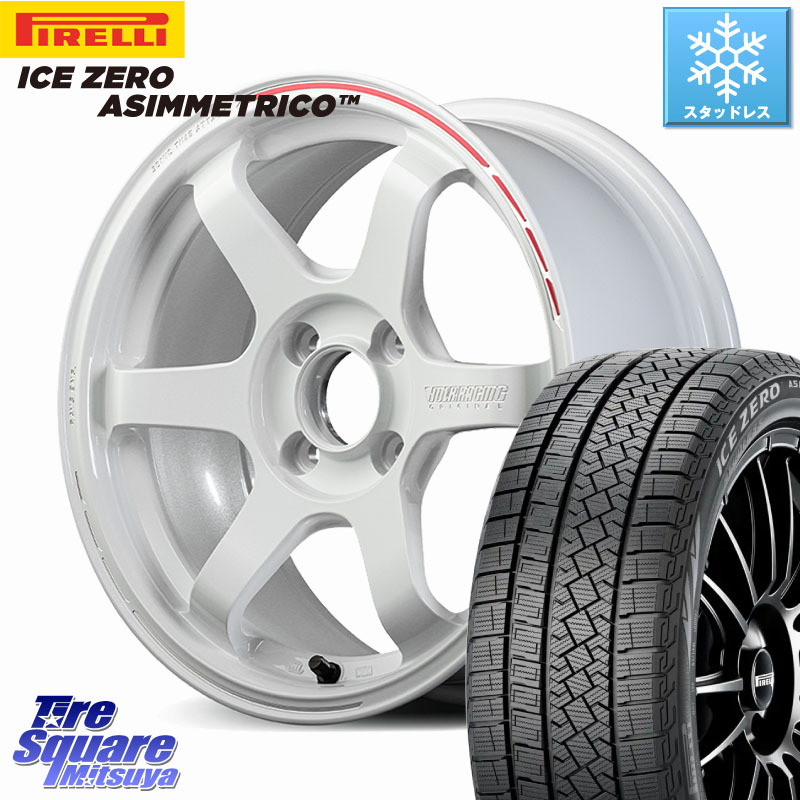 ピレリ ICE ZERO ASIMMETRICO スタッドレス ミツヤ 215/65R16 RAYS 【欠品次回10~11月】 TE37 SONIC TIME ATTACK EDITION 鍛造 ホイール 16インチ 16 X 6.5J +39 4穴 100