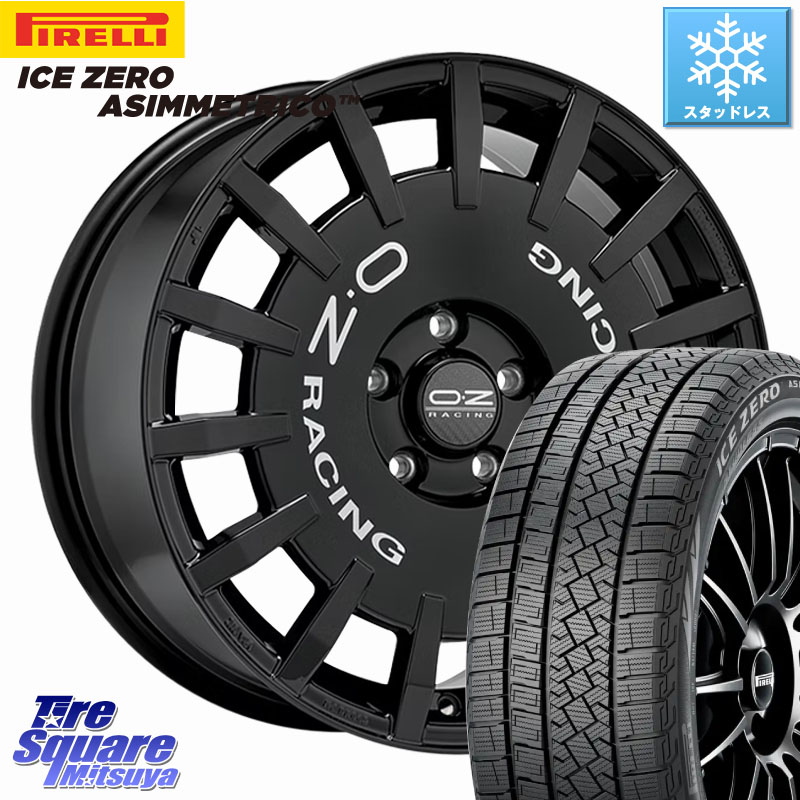 ピレリ ICE ZERO ASIMMETRICO スタッドレス ミツヤ 215/60R16 OZ Rally Racing ラリーレーシング ホイール 16インチ 16 X 7.0J(VW TROC A1D) +48 5穴 112 フォルクスワーゲン T-ROC