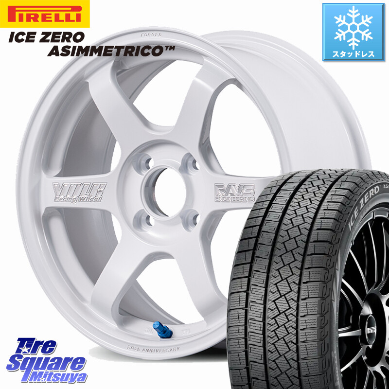 ピレリ ICE ZERO ASIMMETRICO スタッドレス ミツヤ 185/65R15RAYS 【欠品次回3~4月】 TE37 SONIC 30th MACHINING Ver 鍛造 ホイール 15インチ 15X6.0J 43 4穴 100 アクアクロスオーバー FITクロスター ノート NOTE 日産 アクア イスト ist カローラフィールダー｜タイヤスクエアミツヤ