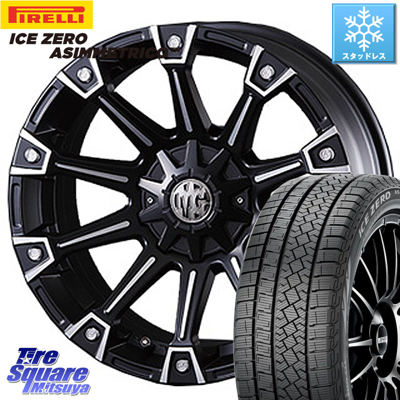 ピレリ ICE ZERO ASIMMETRICO elt スタッドレス ミツヤ 245/40R20CRIMSON クリムソン MONSTER モンスター ホイール 20インチ 20X8.5J(US) 22 6穴 139.7 ASTRO van|タイヤスクエアミツヤ