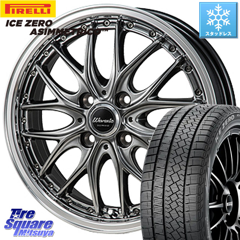 ピレリ ICE ZERO ASIMMETRICO スタッドレス ミツヤ 205/65R16 MONZA Warwic DEEPRAND ホイール 16 X 6.0J +42 4穴 100