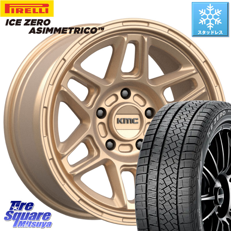 ピレリ ICE ZERO ASIMMETRICO スタッドレス ミツヤ 235/65R17KMC KM716 NOMAD ホイール 17インチ 専用Nut別売 17X8.0J 38 5穴 114.3 60系RAV4 RAV4 50系 RAV4 60系|タイヤスクエアミツヤ