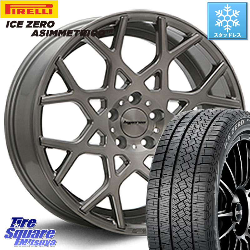 ピレリ ICE ZERO ASIMMETRICO スタッドレス ミツヤ 235/40R19MLJ huperion ハイペリオン CVZ ホイール 19インチ 19X8.5J 45 5穴 114.3 CY2アコード 70系カムリ スカイラインセダン 日産 ES レクサス アコード｜タイヤスクエアミツヤ 130,560円