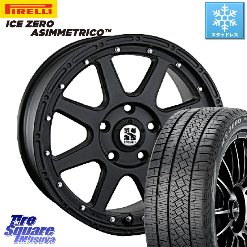 ピレリ ICE ZERO ASIMMETRICO スタッドレス ミツヤ 205/55R16 MLJ XTREME-J エクストリームJ ホイール 16インチ 16 X 7.0J +35 5穴 114.3 GRヤリスRSノーマルキャリパー