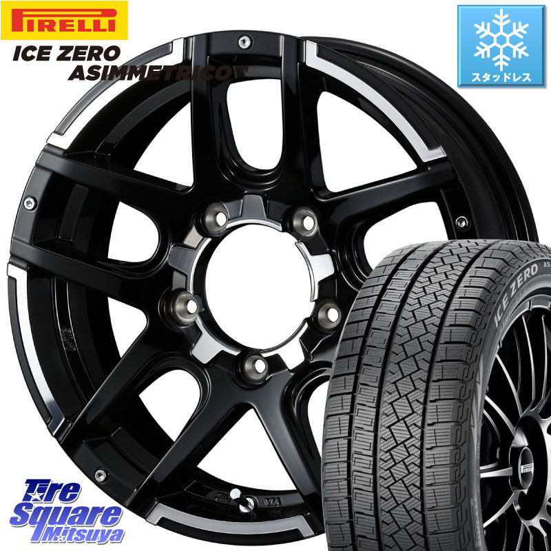 ピレリ ICE ZERO ASIMMETRICO スタッドレス ミツヤ 215/65R16 WEDS ウェッズ MUD VANCE 04 マッドヴァンス ホイール 16インチ 16 X 5.5J +22 5穴 139.7 ジムニー専用(要オーバーフェンダー等)