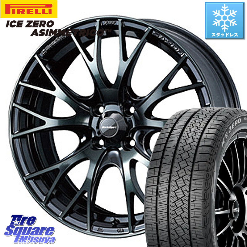 ピレリ ICE ZERO ASIMMETRICO スタッドレス ミツヤ 185/65R15WEDS WedsSport SA-20R SA20R ウェッズ スポーツ ホイール 15インチ 15X6.0J 38 4穴 100 アクアクロスオーバー FITクロスター イスト ist カローラフィールダー|タイヤスクエアミツヤ