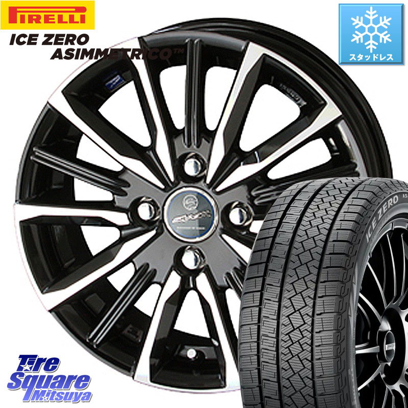 ピレリ ICE ZERO ASIMMETRICO スタッドレス ミツヤ 185/60R15 KYOHO 【欠品次回4月末】SMACK スマック ヴァルキリー ホイール 15インチ 15 X 5.5J +50 4穴 100 GR・GS系フィット GP5・6フィットHV