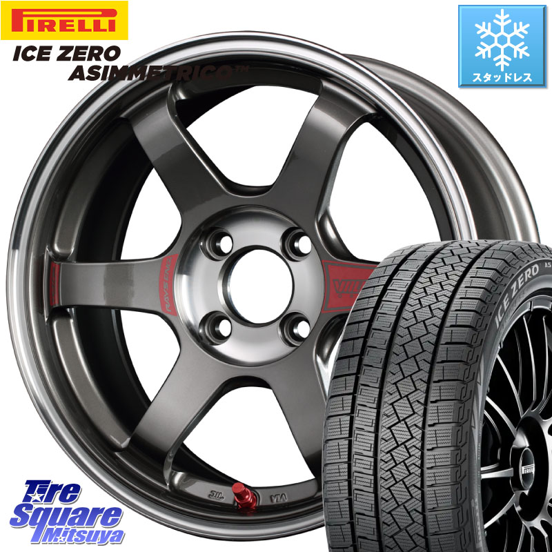 ピレリ ICE ZERO ASIMMETRICO スタッドレス ミツヤ 205/65R16 RAYS 【欠品次回10~11月】 レイズ TE37 ボルクレーシング SONIC SL ホイール 16インチ 16 X 6.5J +44 4穴 100