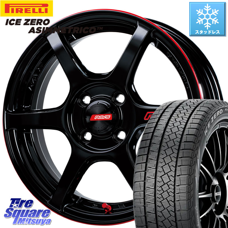 ピレリ ICE ZERO ASIMMETRICO スタッドレス ミツヤ 175/65R15 RAYS 【欠品次回8~9月】 GRAM LIGHTS 57C6 TIME ATTACK EDITION ホイール 15インチ 15 X 5.0J +43 4穴 100 130系ヴィッツ