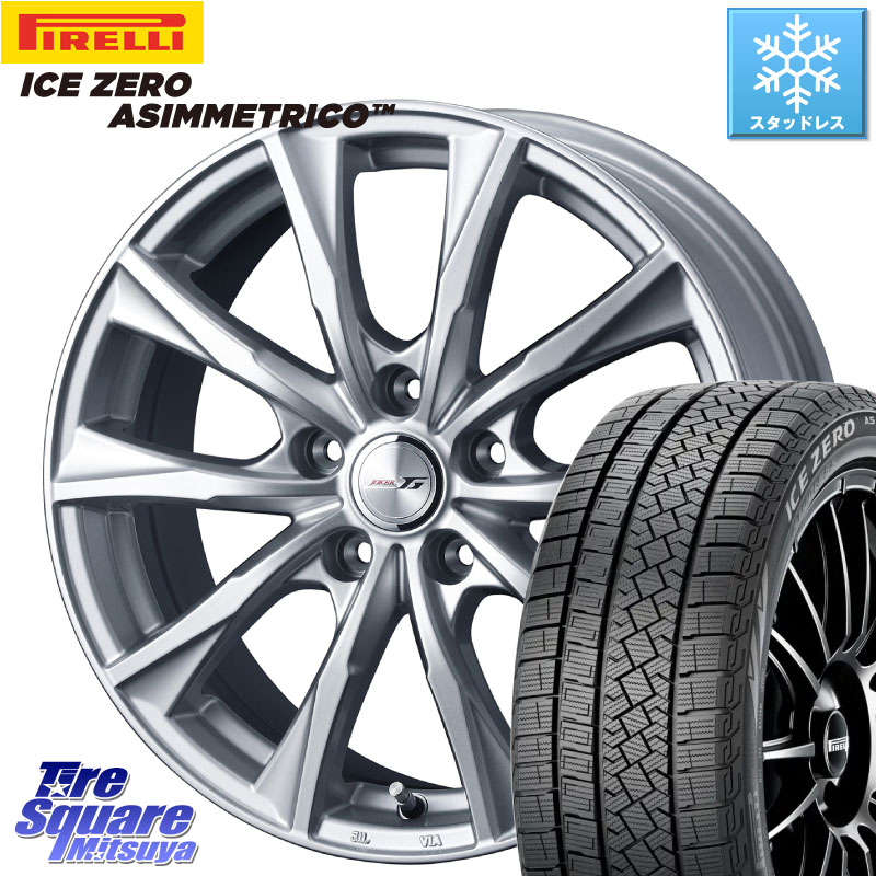 ピレリ ICE ZERO ASIMMETRICO スタッドレス ミツヤ 195/65R15 WEDS JOKER GLIDE 平座仕様 在庫● (トヨタ車専用) ホイール 4本 15インチ 15 X 6.0J +50 5穴 114.3