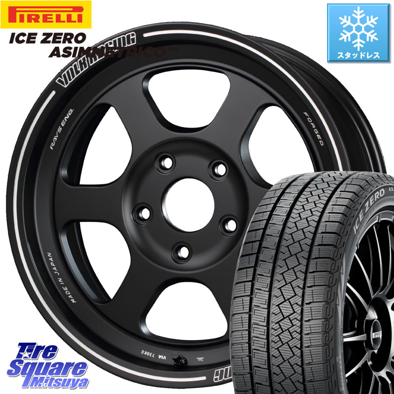 ピレリ ICE ZERO ASIMMETRICO スタッドレス ミツヤ 215/65R16 RAYS 【欠品次回10~11月】 VOLKRACING TE37XT forJ 16インチ 16 X 5.5J +20 5穴 139.7 ジムニー専用(要オーバーフェンダー等)