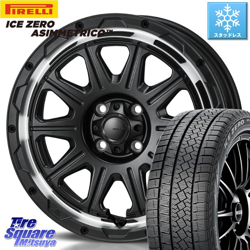 ピレリ ICE ZERO ASIMMETRICO スタッドレス ミツヤ 205/55R16 MONZA HI-BLOCK REGULES 16インチ 16 X 6.0J +40 4穴 100 E13オーラ