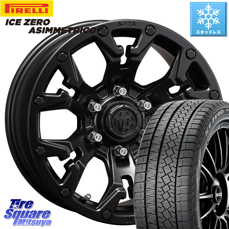 ピレリ ICE ZERO ASIMMETRICO 96H XL スタッドレス ミツヤ 205/60R16 CRIMSON クリムソン GOLEM ゴーレム 16インチ ◇参考画像 16 X 7.0J +35 5穴 114.3