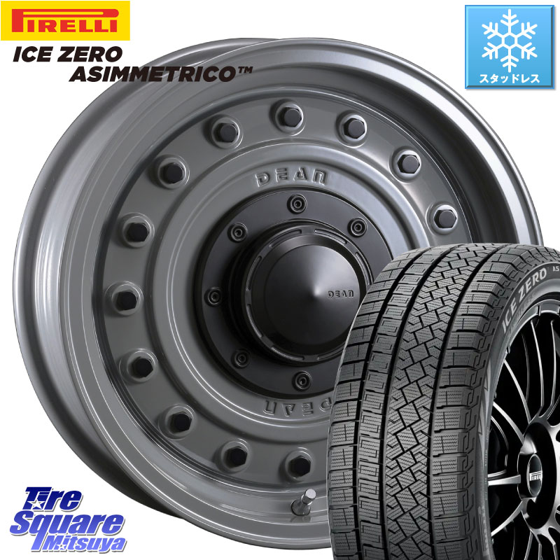 ピレリ ICE ZERO ASIMMETRICO 96H XL スタッドレス ミツヤ 205/60R16 CRIMSON ディーン コロラド 16インチ 16 X 7.0J +37 5穴 114.3