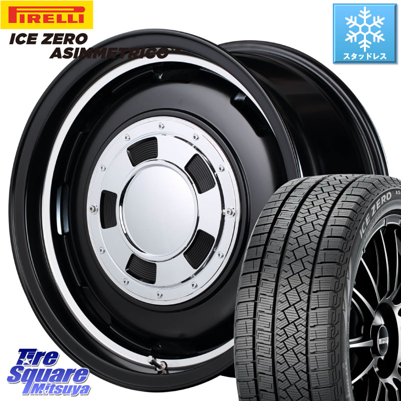 ピレリ ICE ZERO ASIMMETRICO スタッドレス ミツヤ 215/65R16 MANARAY MID Garcia CISCO ガルシア シスコ 16インチ 16 X 5.5J +20 5穴 139.7 ジムニー専用(要オーバーフェンダー等)
