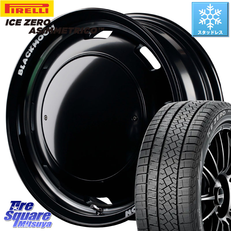 ピレリ ICE ZERO ASIMMETRICO スタッドレス ミツヤ 215/65R16 MANARAY MID Garcia CISCO BLACKMOON EDITION 16インチ 16 X 5.5J +20 5穴 139.7 ジムニー専用(要オーバーフェンダー等)