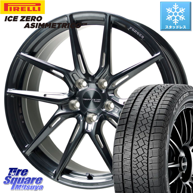 ピレリ ICE ZERO ASIMMETRICO スタッドレス ミツヤ 245/45R19 HotStuff TSF-02 BRSC トラフィックスターフォージド 19インチ 19 X 9.0J +38 5穴 114.3