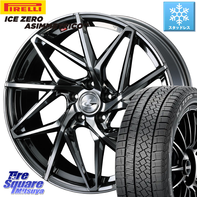 ピレリ ICE ZERO ASIMMETRICO スタッドレス ミツヤ 235/50R18 WEDS 40615 レオニス LEONIS IT 18インチ 18 X 8.0J +42 5穴 114.3 30系アルファード 30系ヴェルファイア 20系アルファード