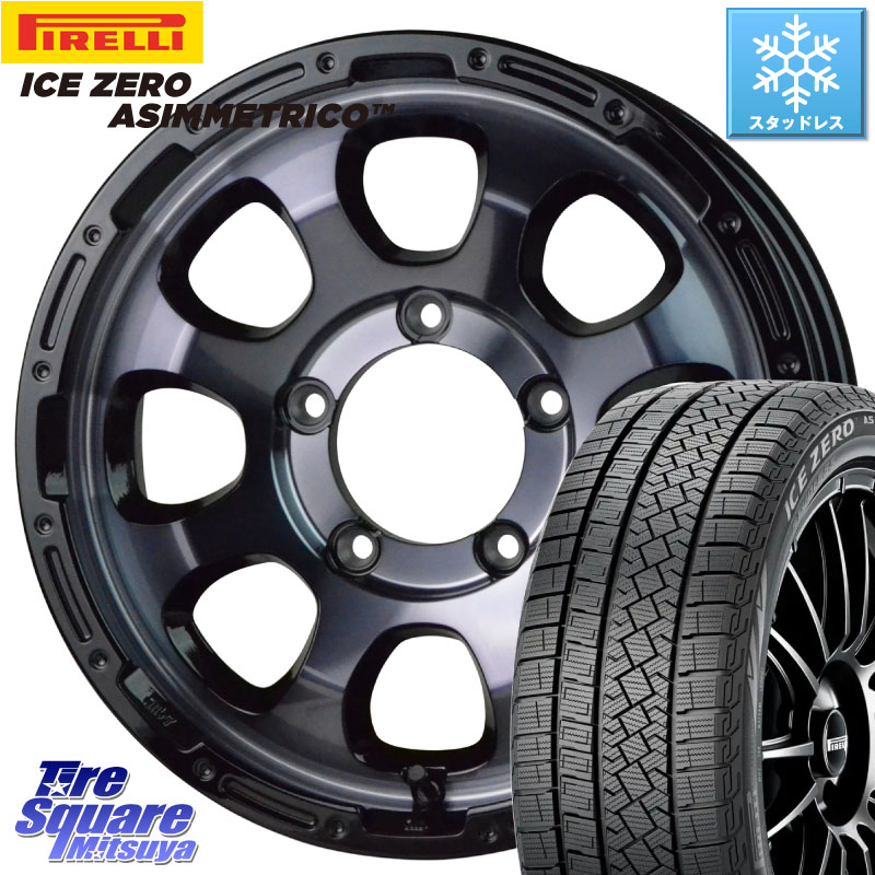 ピレリ ICE ZERO ASIMMETRICO スタッドレス ミツヤ 215/65R16 HotStuff マッドクロス GRACE グレイス BKC JIMNY ホイール 16インチ 16 X 5.5J +20 5穴 139.7 ジムニー専用(要オーバーフェンダー等)