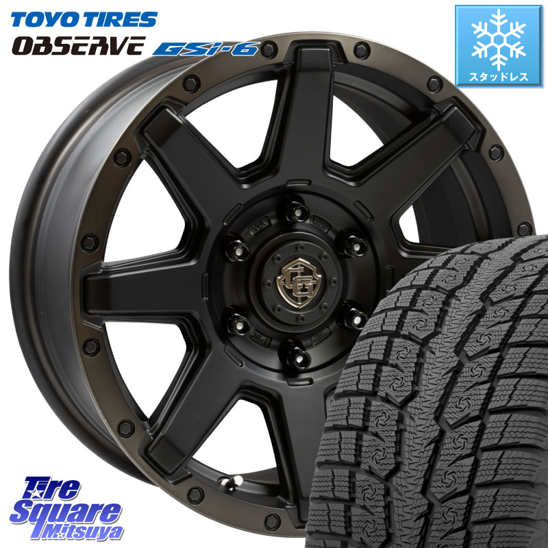 TOYO OBSERVE GSi-6 Gsi6 2024年～2025年製 スタッドレス ミツヤ 265/65R17 WEDS CROSS OVER GARMENTS StyleU 17インチ 17 X 8.0J +20 6穴 139.7 GUN125ハイラックスHILUX 150系ランドクルーザープラド トライトンGSR