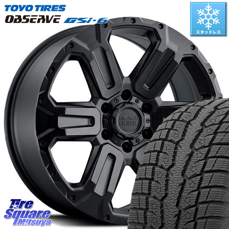 TOYO OBSERVE GSi-6 Gsi6 2024年～2025年製 スタッドレス ミツヤ 265/65R17 BLACK RHINO WANAKA ワナカ 17インチ ブラックライノ 17 X 8.5J +12 6穴 139.7
