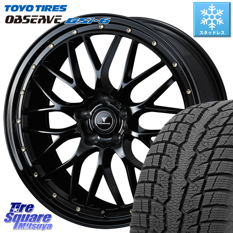 TOYO OBSERVE GSi-6 Gsi6 2024年製～ スタッドレス ミツヤ 235/65R18 WEDS 41065 NOVARIS ASSETE M1 18インチ ノヴァリス アセット 18 X 8.0J +42 5穴 114.3