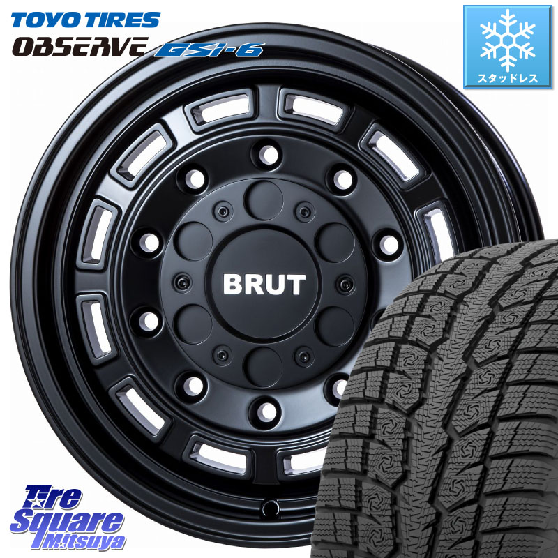 TOYO OBSERVE GSi-6 Gsi6 2024年～2025年製 スタッドレス ミツヤ 265/65R17 BRUT ブルート BR-70 BR70 ホイール 17インチ 17 X 7.5J +40 6穴 139.7 トライトンGLS(ナローボディ) トライトンGSR