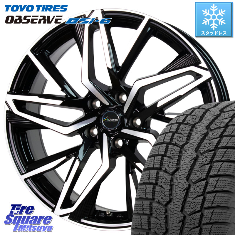 TOYO OBSERVE GSi-6 Gsi6 2024年～2025年製 スタッドレス ミツヤ 225/60R17 HotStuff Chronus CH-112 クロノス CH112 ホイール 17インチ 17 X 7.0J +55 5穴 114.3 ZR-V クロストレック レヴォーグレイバック