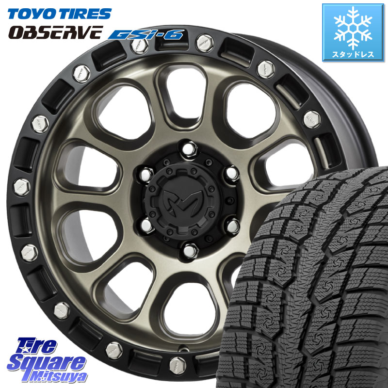 TOYO OBSERVE GSi-6 Gsi6 2024年～2025年製 スタッドレス ミツヤ 225/60R17MKW M204 コヨーテブロンズ ホイール 17インチ 17X8.0J 38 5穴 114.3 エクリプスクロス｜タイヤスクエアミツヤ