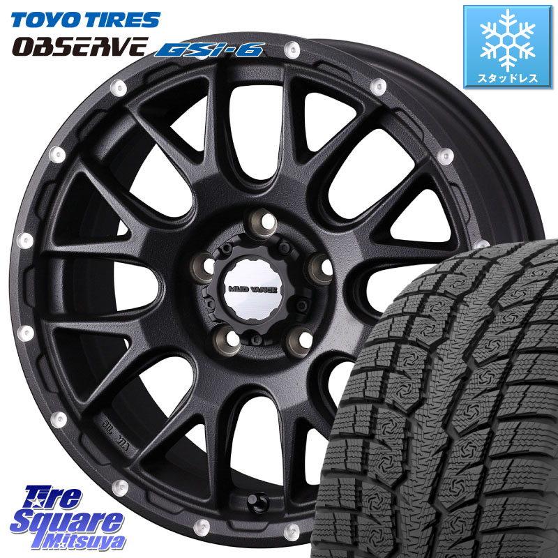 TOYO OBSERVE GSi-6 Gsi6 2024年製～ スタッドレス ミツヤ 235/65R18 WEDS 41133 マッドヴァンス MUD VANCE 08 BK ホイール 18インチ 18 X 7.5J +35 5穴 114.3