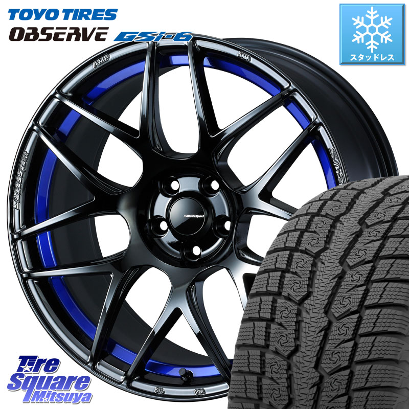 TOYO OBSERVE GSi-6 Gsi6 2024年製～ スタッドレス ミツヤ 235/65R18 WEDS 74235 SA-27R ウェッズ スポーツ ホイール 18インチ 18 X 8.5J +35 5穴 114.3