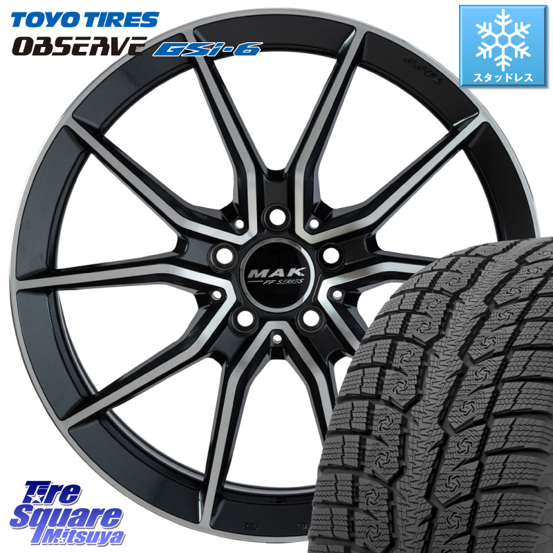 TOYO OBSERVE GSi-6 Gsi6 2024年～2025年製 スタッドレス ミツヤ 225/60R17 阿部商会 MAK ARGENTO FF ホイール 17インチ 17 X 7.5J(MB H247) +48 5穴 112 メルセデスベンツ GLA(H247)