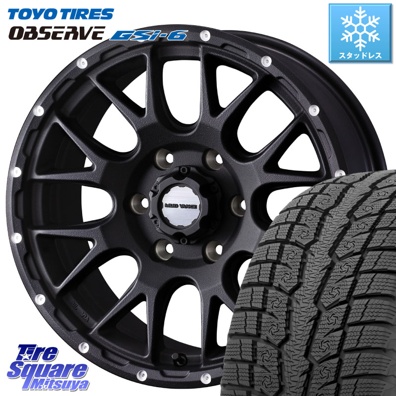 TOYO OBSERVE GSi-6 Gsi6 2024年～2025年製 スタッドレス ミツヤ 265/65R17 WEDS 41131 マッドヴァンス MUD VANCE 08 BK ホイール 17インチ 17 X 8.0J +20 6穴 139.7 GUN125ハイラックスHILUX 150系ランドクルーザープラド トライトンGSR