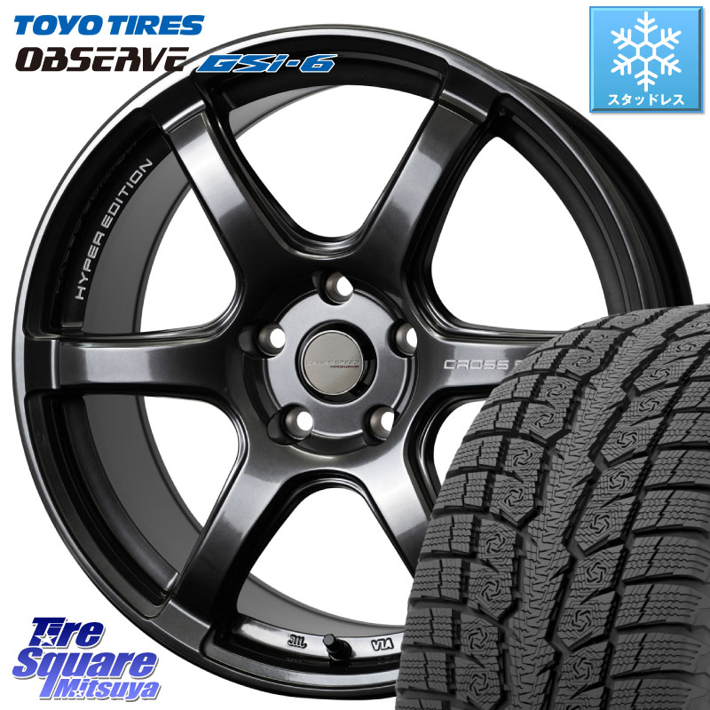TOYO OBSERVE GSi-6 Gsi6 2024年製～ スタッドレス ミツヤ 235/65R18 HotStuff クロススピード RS6 軽量ホイール 18インチ 18 X 8.5J +38 5穴 114.3