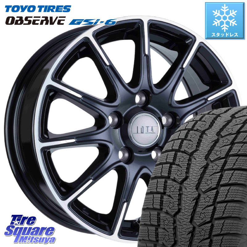TOYO OBSERVE GSi-6 Gsi6 2024年製～ スタッドレス ミツヤ 235/65R18 阿部商会 IOTA 平座仕様(レクサス・トヨタ専用) TIRADO イオタ ホイール 18インチ 18 X 7.5J +38 5穴 114.3
