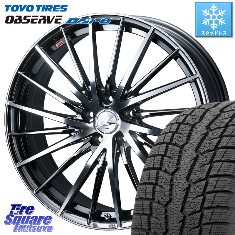 TOYO OBSERVE GSi-6 Gsi6 2024年製~ スタッドレス ミツヤ 235/65R18WEDS LEONIS FR レオニス FR ホイール 18インチ 18X8.0J 42 5穴 114.3 ムラーノ 日産 RX レクサス|タイヤスクエアミツヤ