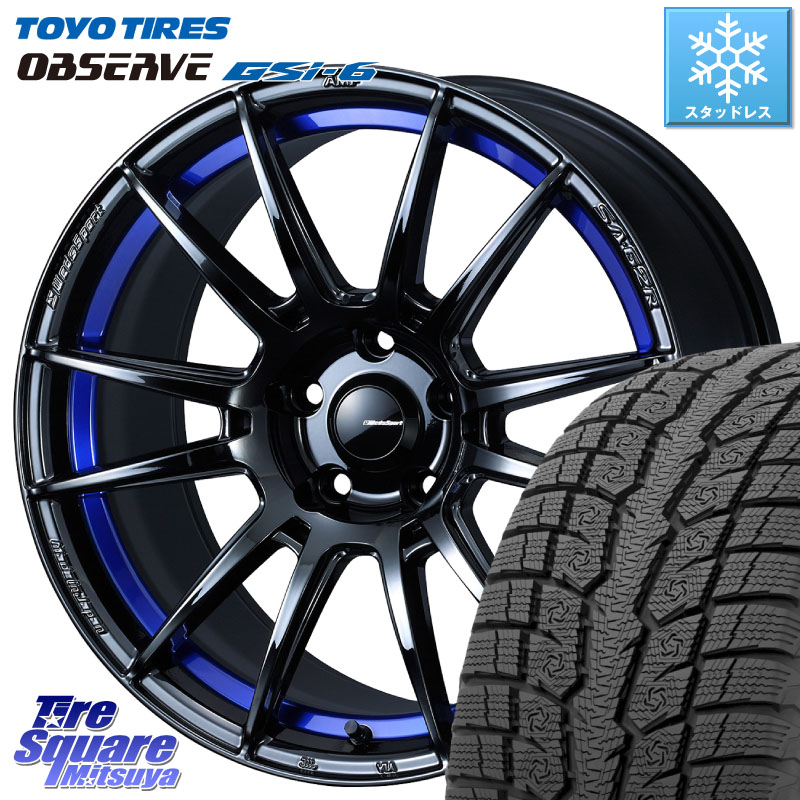 TOYO OBSERVE GSi-6 Gsi6 2024年製～ スタッドレス ミツヤ 235/65R18 WEDS WedsSport SA-62R ホイール 18インチ 18 X 8.0J +42 5穴 114.3