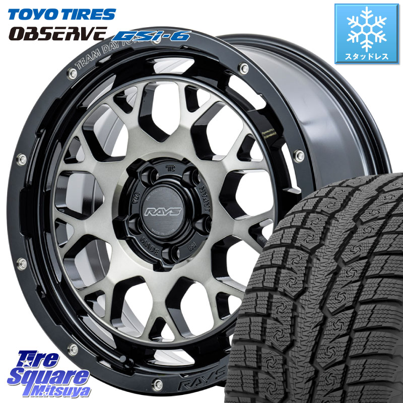 TOYO OBSERVE GSi-6 Gsi6 2024年製～ スタッドレス ミツヤ 235/65R18 RAYS TEAM DAYTONA M9+ ホイール 18インチ 18 X 7.5J +32 5穴 114.3