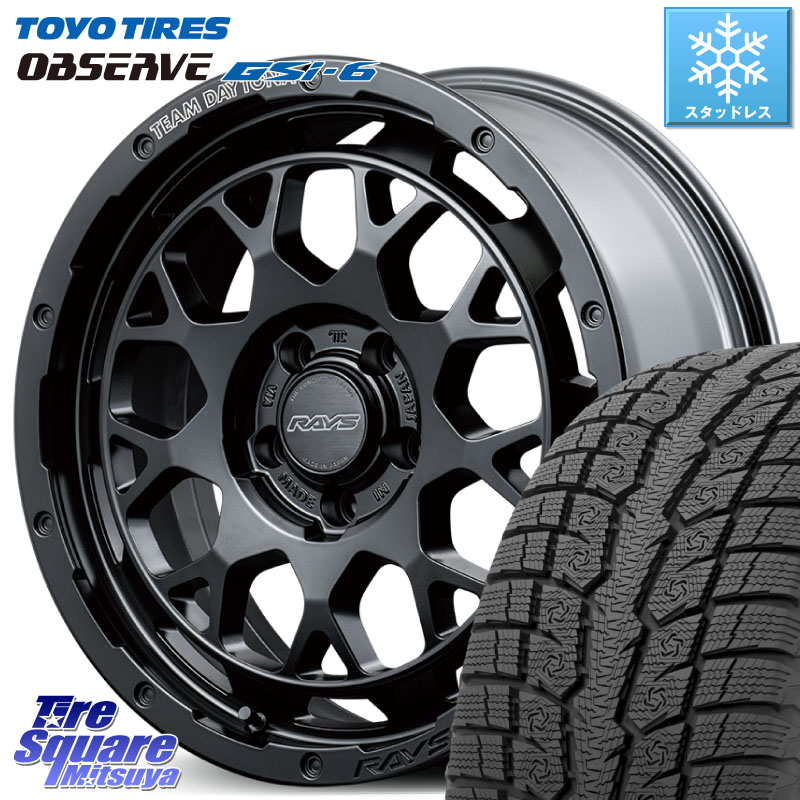 TOYO OBSERVE GSi-6 Gsi6 2024年製～ スタッドレス ミツヤ 235/65R18 RAYS TEAM DAYTONA M9+ BOJ ホイール 18インチ 18 X 7.5J +32 5穴 114.3