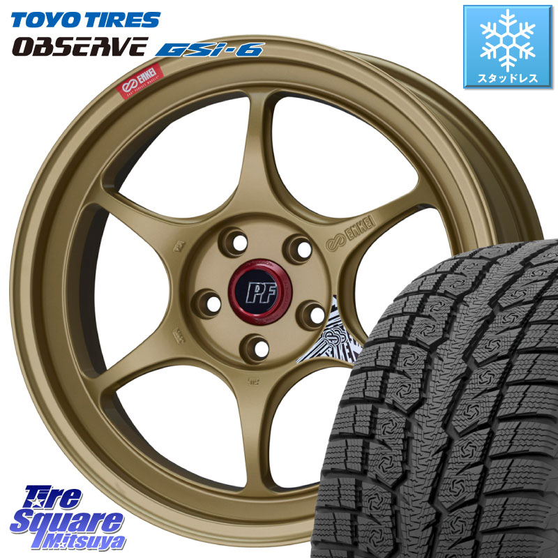 TOYO OBSERVE GSi-6 Gsi6 2024年製～ スタッドレス ミツヤ 235/65R18 ENKEI エンケイ PerformanceLine PF06 ホイール 18インチ 18 X 8.0J +45 5穴 114.3