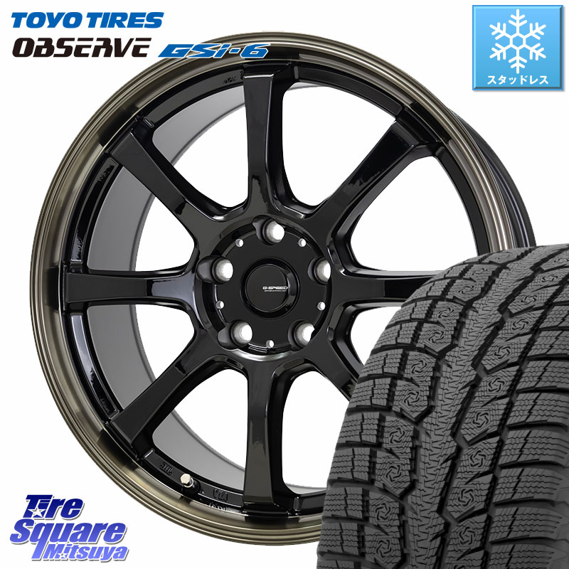 TOYO OBSERVE GSi-6 Gsi6 2024年製~ スタッドレス ミツヤ 235/65R18 HotStuff G-SPEED P-08 ホイール 18インチ ジースピード 18 X 7.0J +48 5穴 114.3