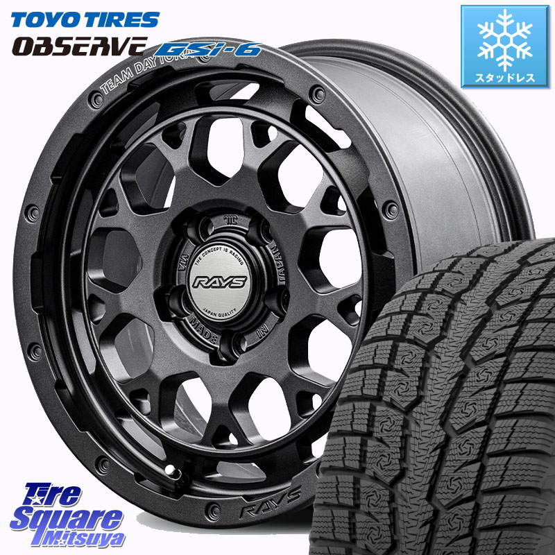 TOYO OBSERVE GSi-6 Gsi6 2024年~2025年製 スタッドレス ミツヤ 225/60R17 RAYS 【欠品次回9~10月】 TEAM DAYTONA M9+ Spec M ホイール 17インチ 17 X 7.0J +40 5穴 114.3 30系アルファード 30系ヴェルファイア デリカD:5 SL系フォレスター
