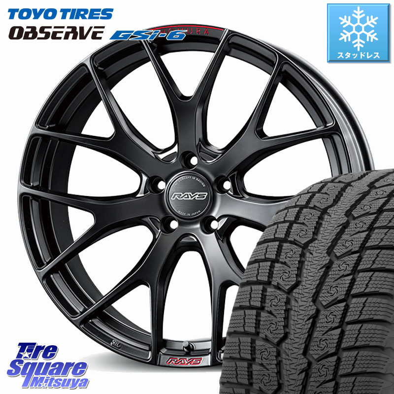 TOYO OBSERVE GSi-6 Gsi6 2024年製~ スタッドレス ミツヤ 235/65R18 RAYS 【欠品次回8~9月】 HOMURA 2x7FT SPORT EDITION ホイール 18インチ 18 X 7.5J +43 5穴 114.3