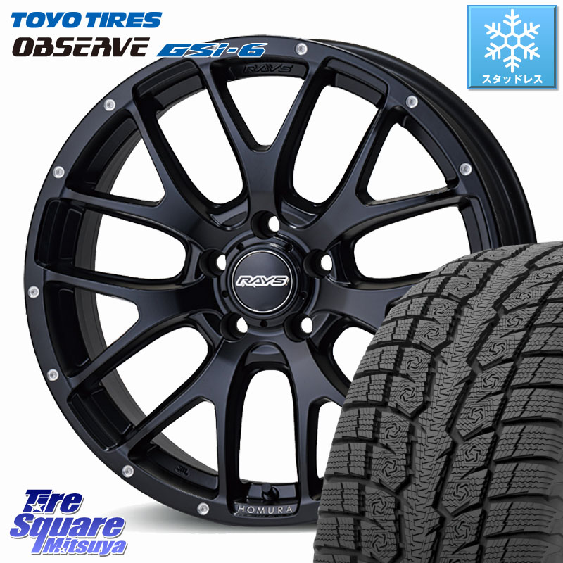 TOYO OBSERVE GSi-6 Gsi6 2024年製~ スタッドレス ミツヤ 235/65R18RAYS 【欠品次回10~11月】 HOMURA 2X7FA ホイール 18インチ 18X7.5J 38 5穴 114.3 RX レクサス|タイヤスクエアミツヤ