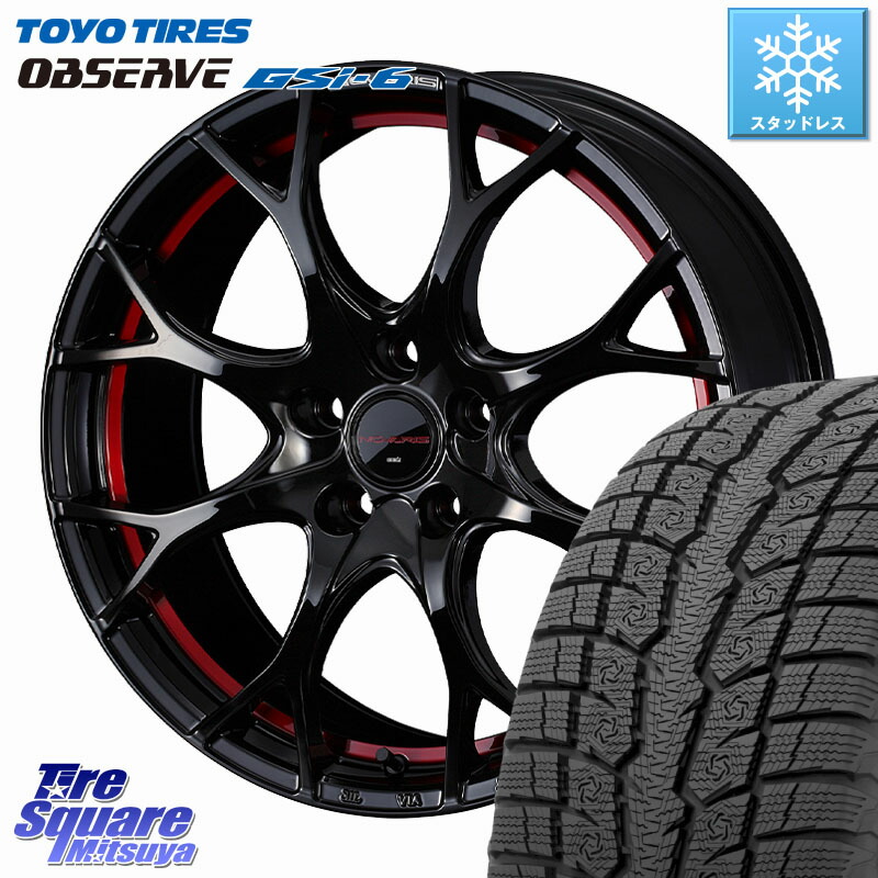 TOYO OBSERVE GSi-6 Gsi6 2024年製～ スタッドレス ミツヤ 235/65R18 WEDS NOVARIS ROHGUE UY ノヴァリス ホイール 18インチ ローグ 18 X 8.0J +42 5穴 114.3