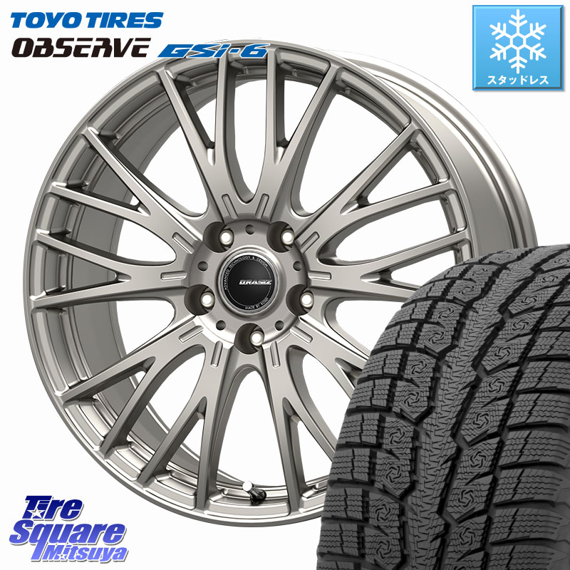 TOYO OBSERVE GSi-6 Gsi6 2024年製~ スタッドレス ミツヤ 235/65R18KOSEI QRASIZ クレイシズ SE48 ホイール 18インチ 18X7.0J 48 5穴 114.3 ムラーノ 日産|タイヤスクエアミツヤ