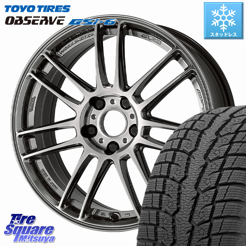 TOYO OBSERVE GSi-6 Gsi6 2024年～2025年製 スタッドレス ミツヤ 225/60R17 WORK EMOTION ZR7 ホイール 17インチ 17 X 7.5J +47 5穴 114.3 ZR-V SL系フォレスター SK系フォレスター